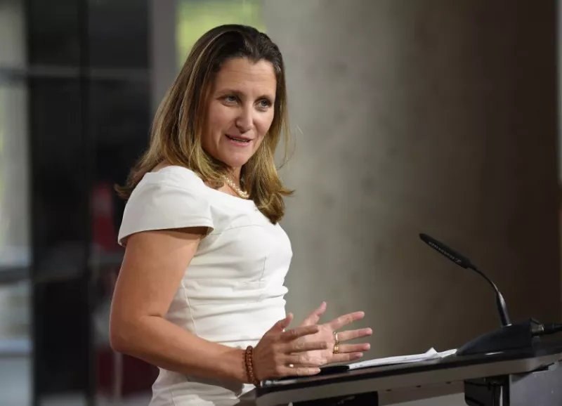 Chrystia Freeland Canadá TLCAN EU
