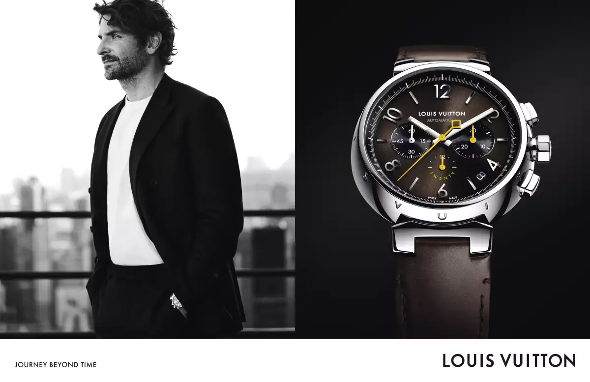 bradley cooper reloj tambour twenty louis vuitton