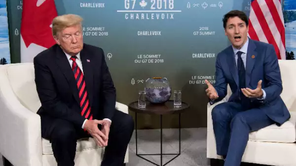 Donald Trump, EU, y Justin Trudeau, Canad�
