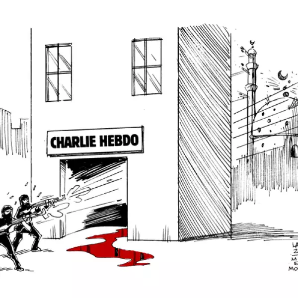 Carlos Latuff (foto tomada de Twitter, LatuffCartoons)