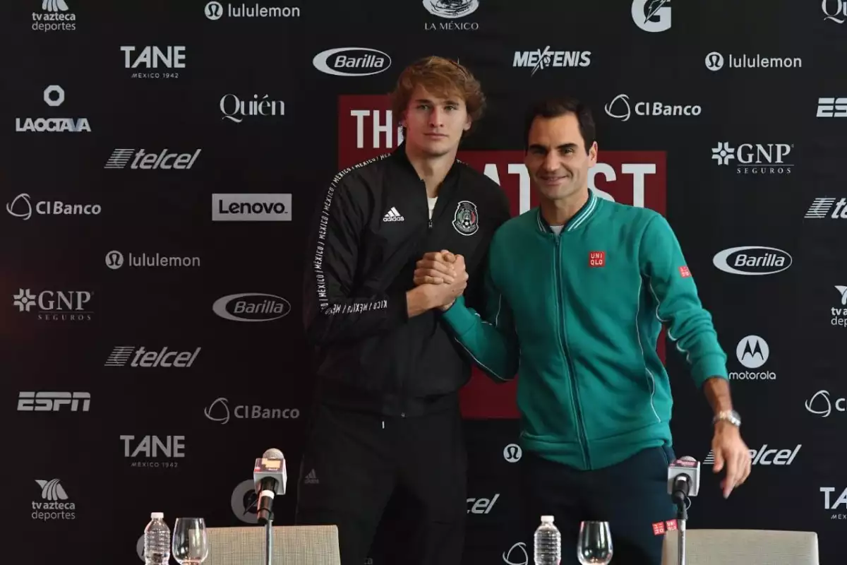 Alexander Zverev y Roger Federer