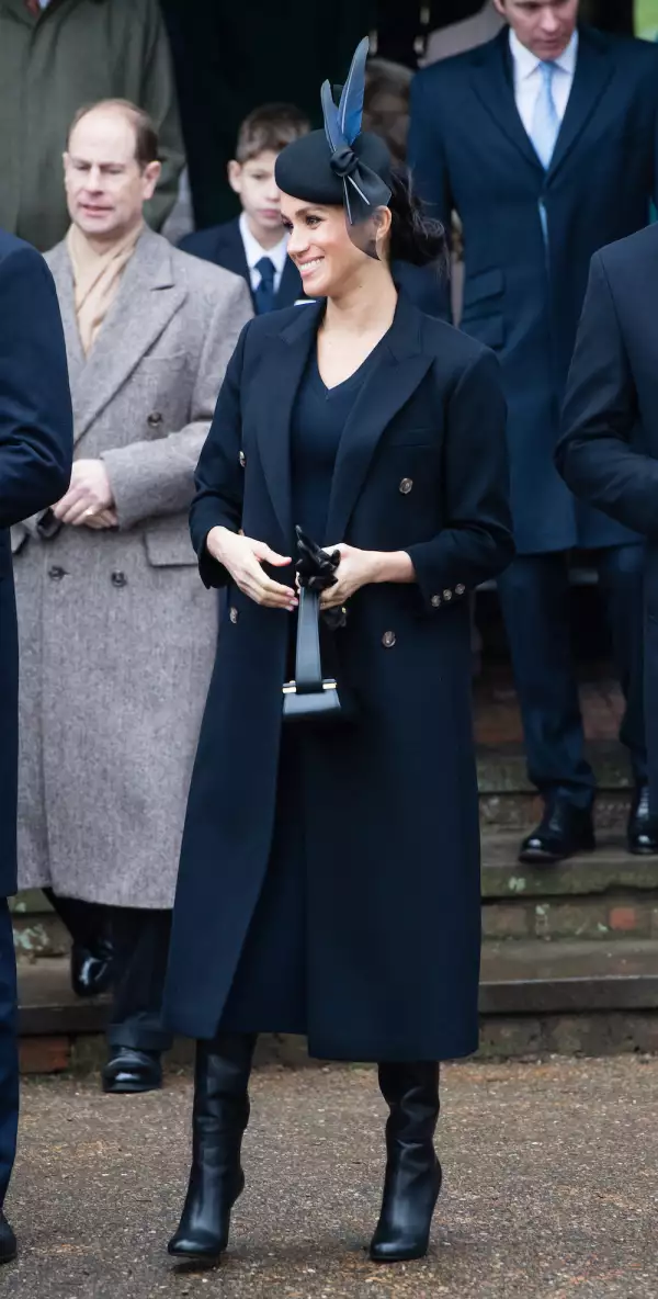 The Royal Family Attend Church On Christmas Day