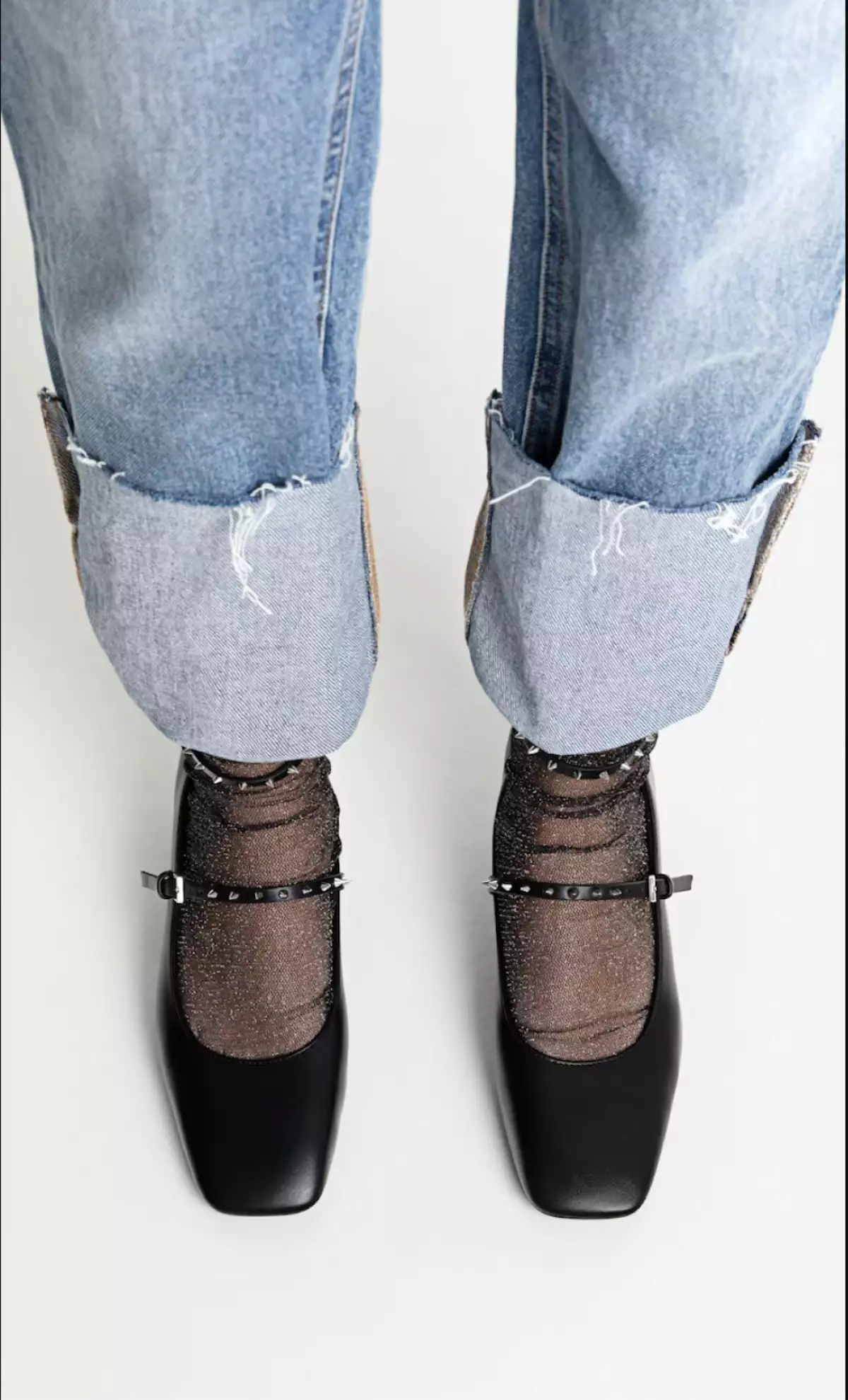 bailarinas de tacón ancho de stradivarius