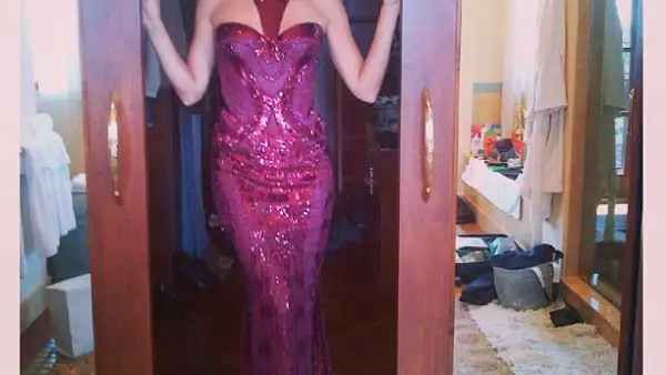 Heidi Klum fue de las primeras en presumir su outfit en su cuenta de instagram. `¿Les gusta?´ le preguntó a sus seguidores.