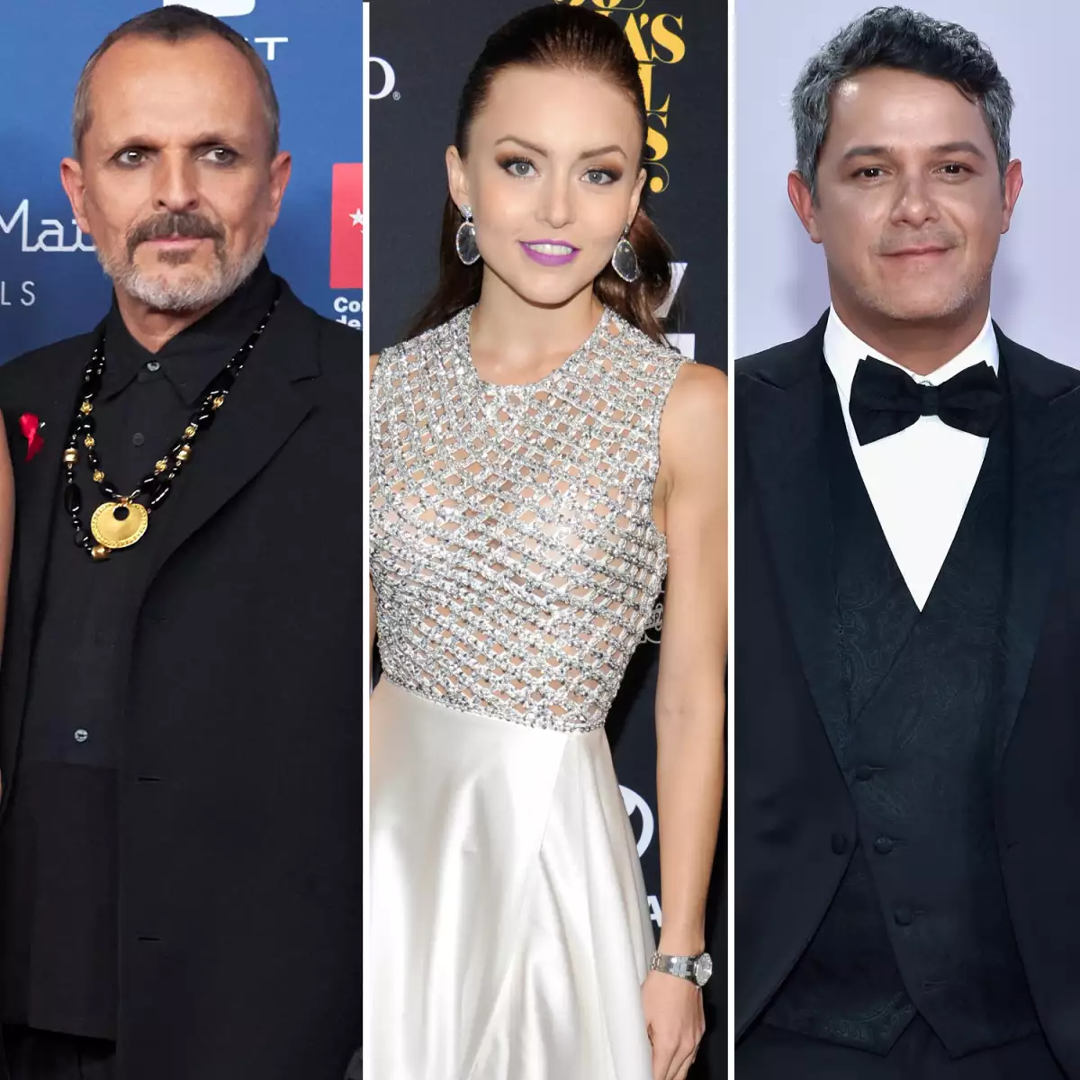 Miguel Bosé, Angelique Boyer, Alejandro Sanz