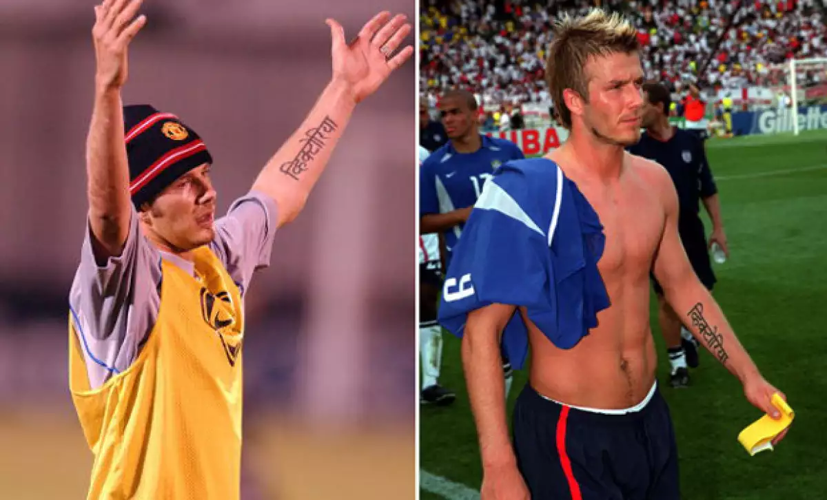 El tatuaje de David en honor a Victoria fue uno de los primeros que se haría.