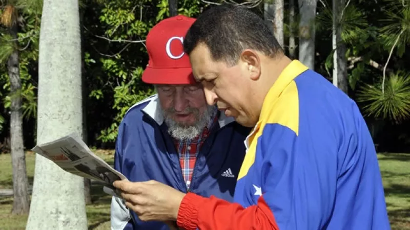 hugo chavez y fidel castro
