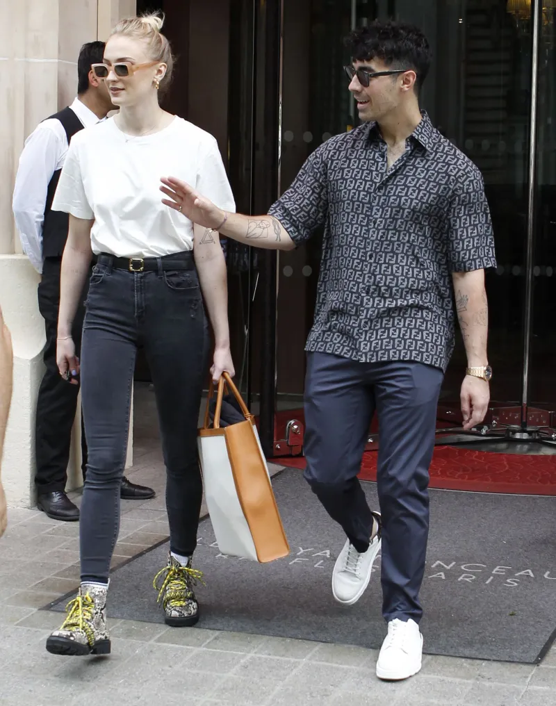 Joe Jonas and Sophie Turner out and about, Paris, France - 24 Jun 2019