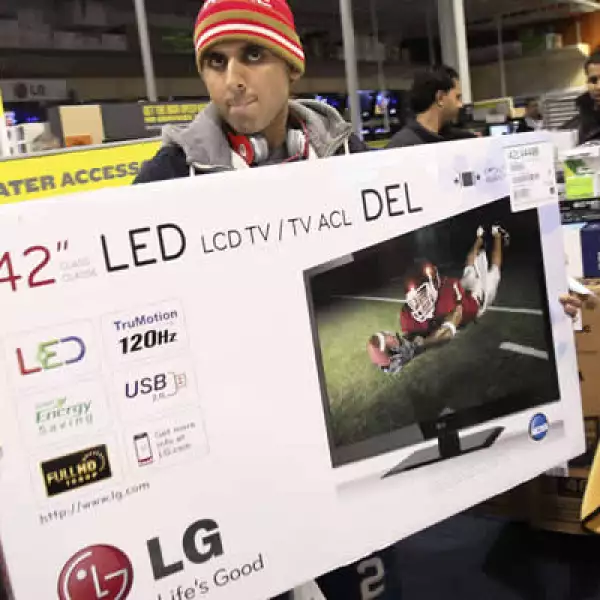 Los clientes se han decantado en especial por los productos electrónicos, como los televisores.