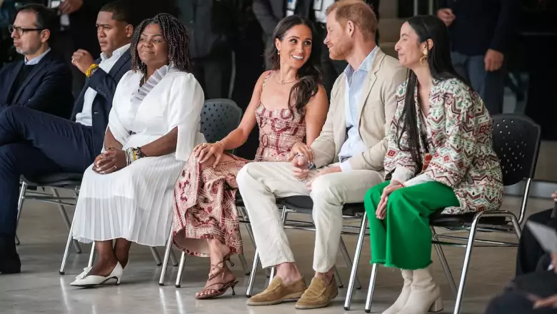 El príncipe Harry y Meghan Markle, duques de Sussex, visitan Colombia, donde los recibe la vicepresidenta Francia Márquez
