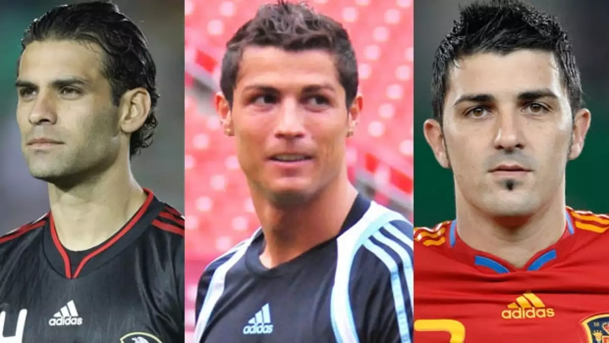 Rafa Márquez, Cristiano Ronaldo y David Villa también están entre los futbolistas más guapos.
