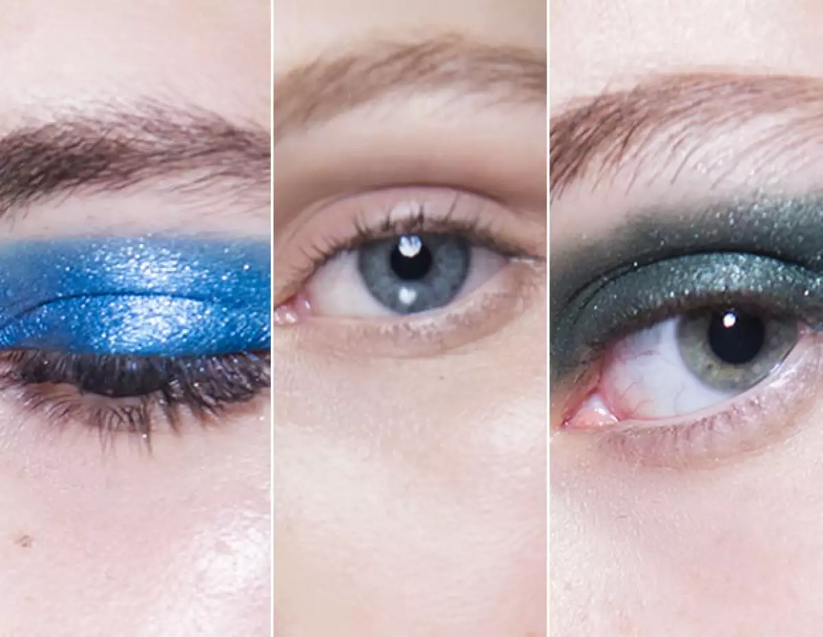 Los verdes y azules metálicos impactaron, al igual que los ojos nude.