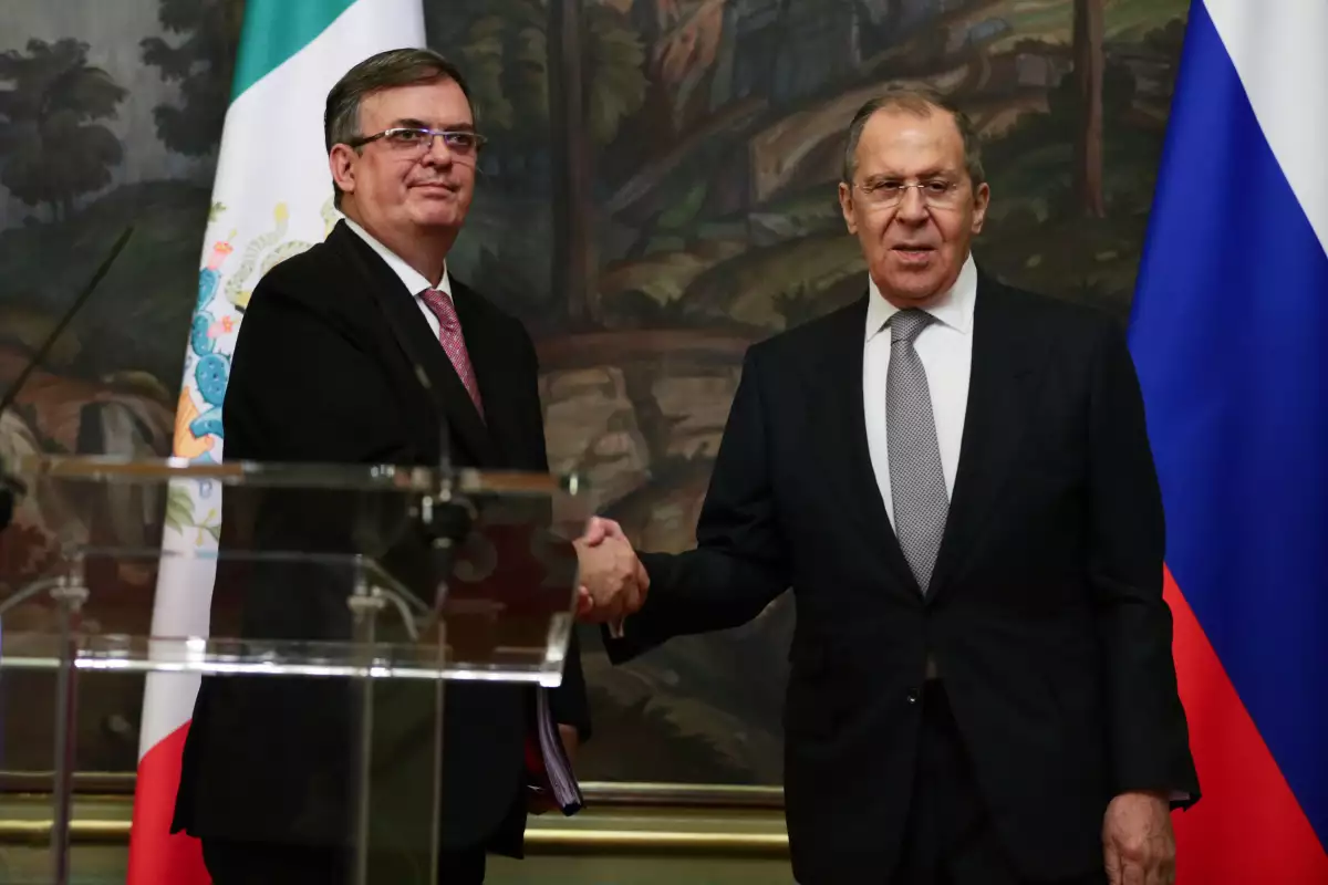 Ebrard y Lavrov 