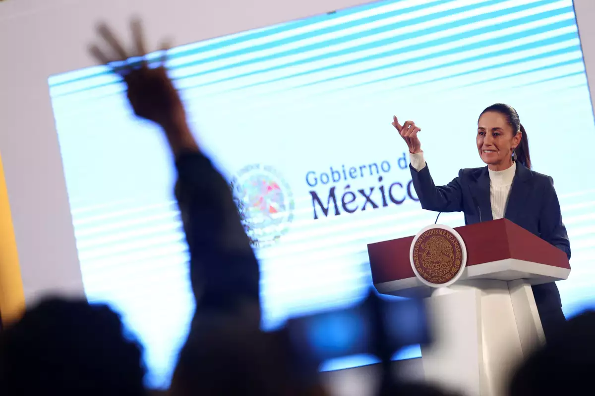Mexico's President Claudia Sheinbaum holds her first press conference in Mexico City