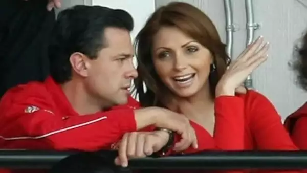 Enrique Peña Nieto y Angélica Rivera festejaron el campeonato del Toluca, equipo que venció al Cruz Azul en penales, quedando 7-6.