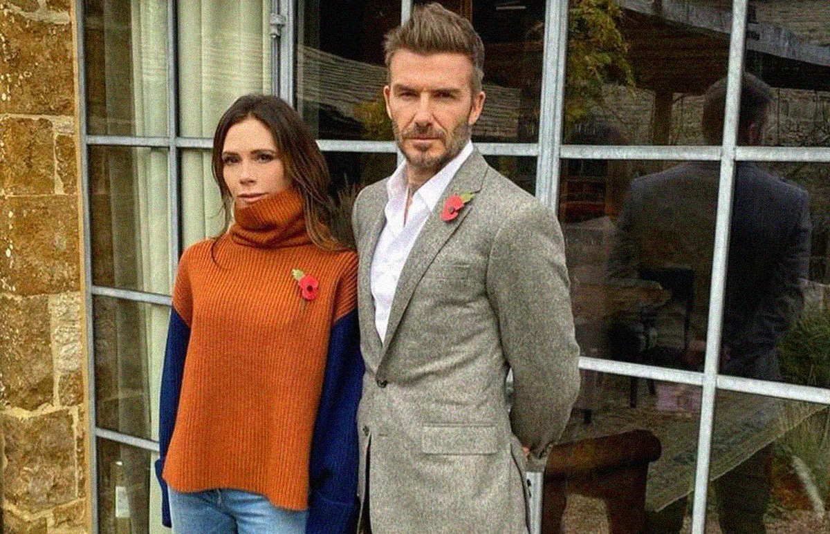 Victoria y David Beckham