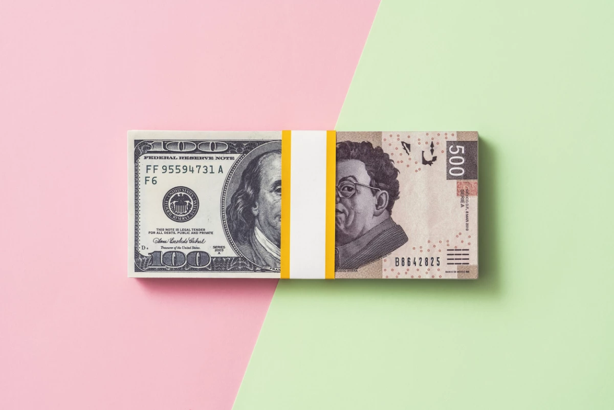 Dollar to Mexican peso money exchange