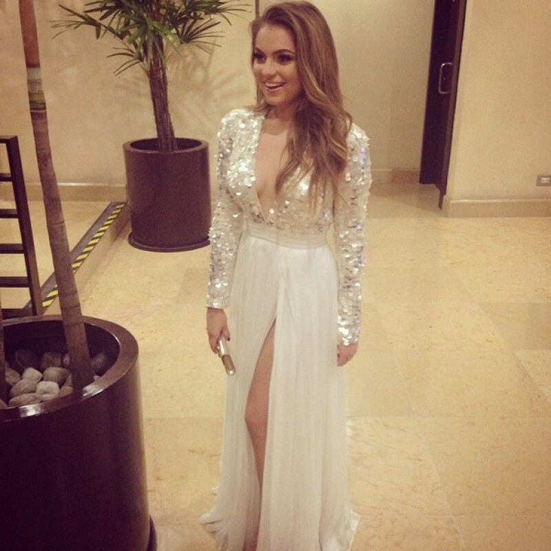 El estilista de Sofía compartió esta imagen del vestido que usó la noche de ayer.
