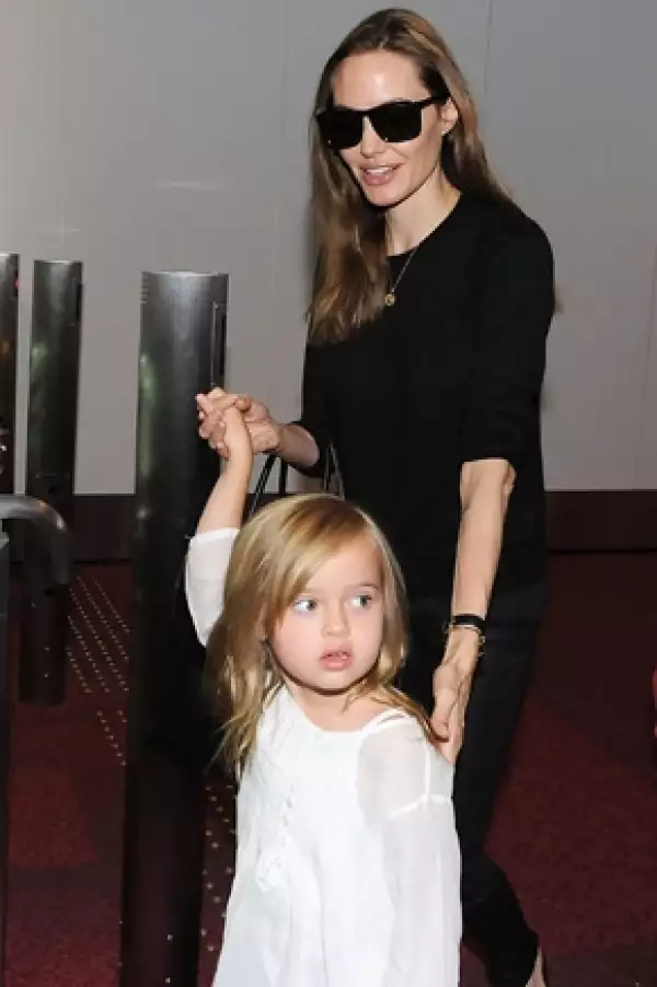 A Vivienne no le daba miedo ver a su mamá caracterizada de la bruja.