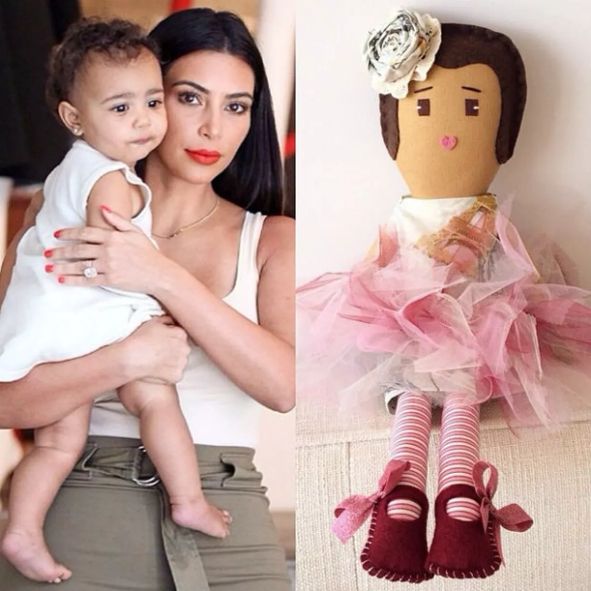 La diseñadora de las muñecas compartió el diseño inspirado en North West.