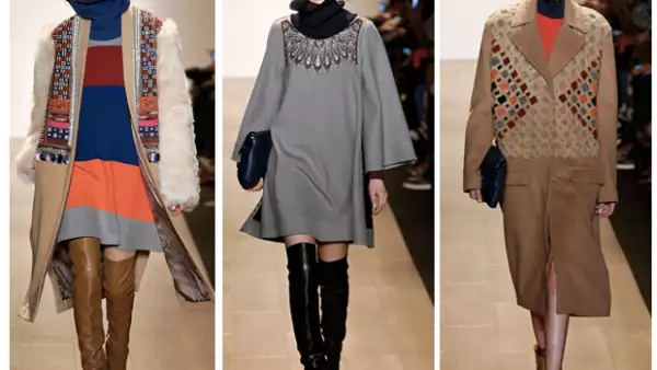 Esta nueva mezcla tiene elementos folk, como bordados y mezcla de diferentes tipos de piel.