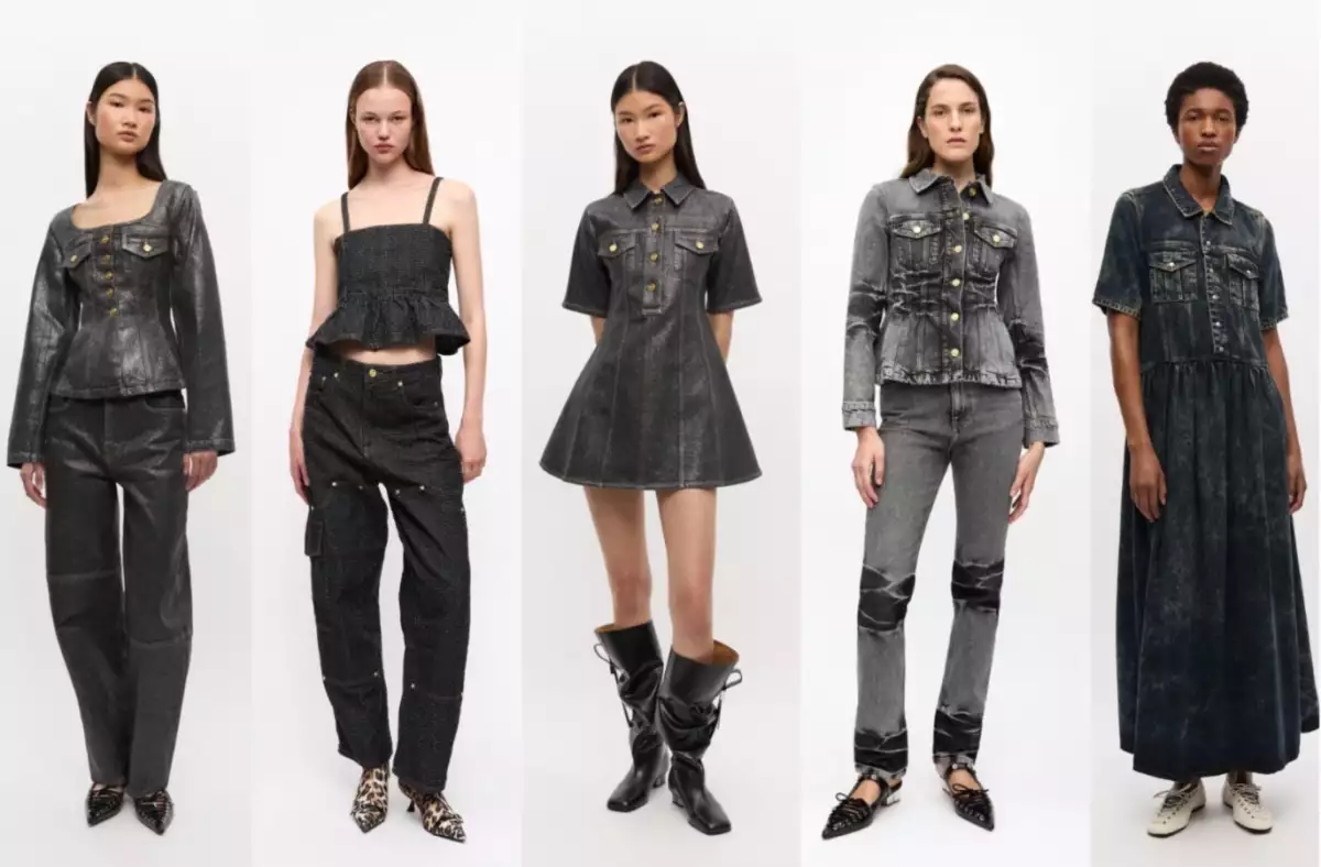 Black looks denim Ganni