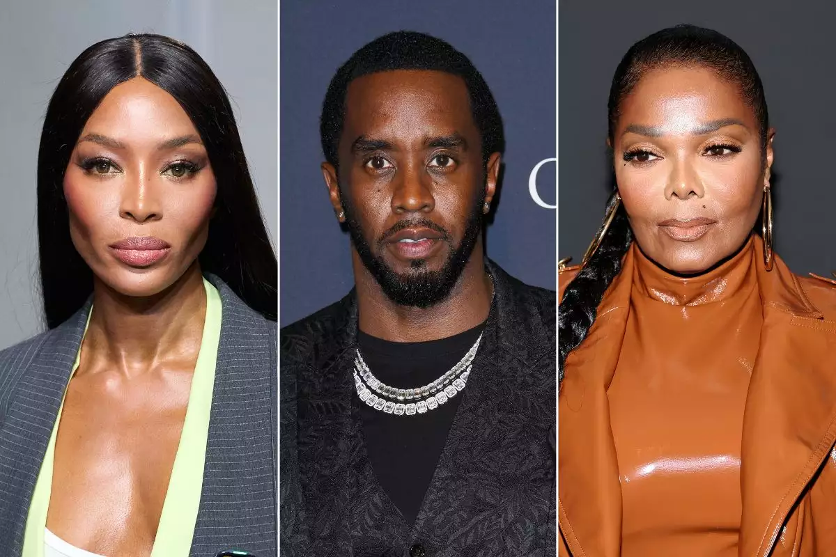Naomi Campbell, Sean Diddy Combs, Janet Jackson