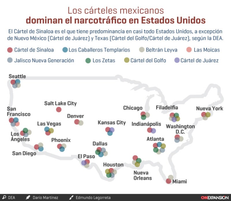 Los cárteles mexicanos en EU