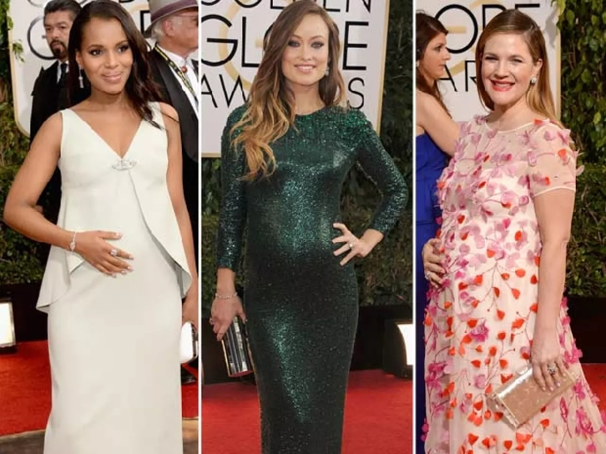 ¿Quién dice que un baby bump no puede ser un gran accesorio?