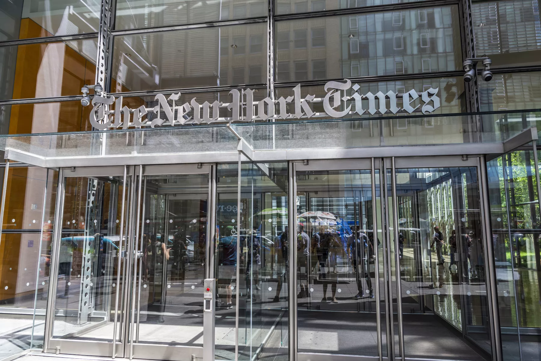 The New York Times headquarters in New York City, USA