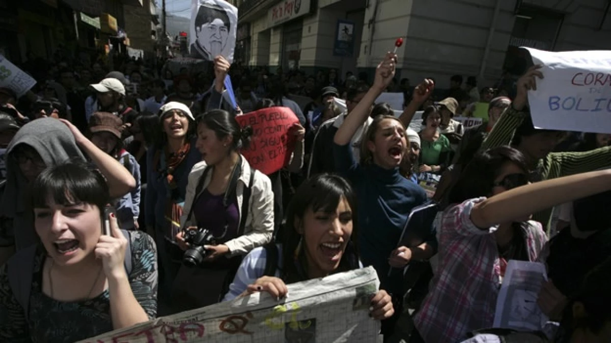 Bolivia - marcha de protesta - agosto 2011