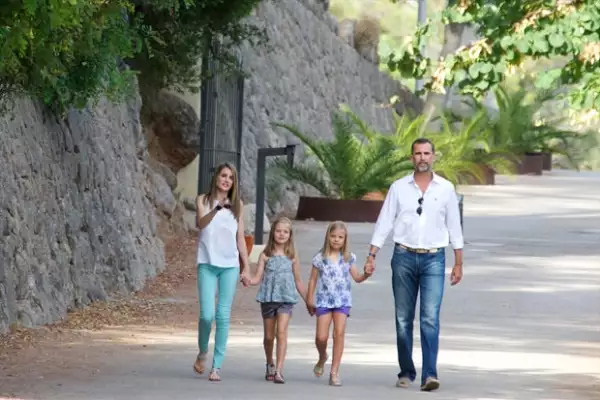 La familia, feliz durante su estancia en Mallorca.