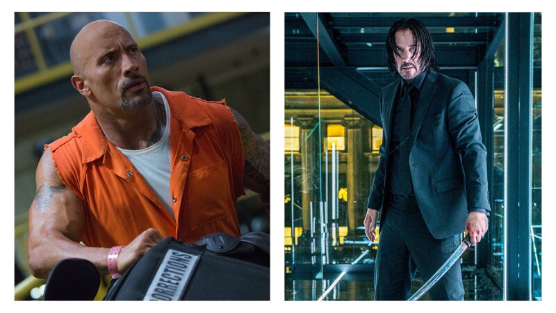 The Rock y Keanu Reeves