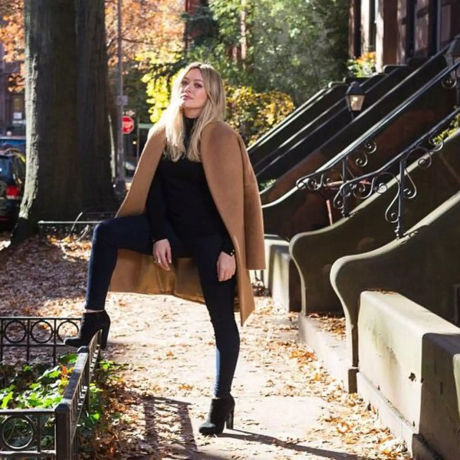 Hilary Duff, fashionista total por las calles de Brooklyn.