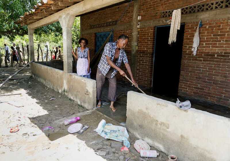 Localidad afectada por Ingrid y Manuel