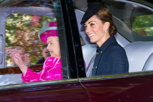 Kate Middleton y la reina Isabel II