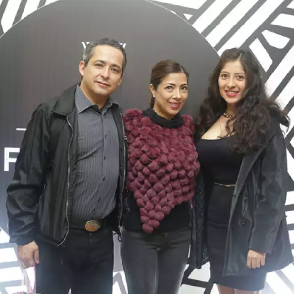 Fernando Urrutia,Ana Silva y Fernanda Gómez