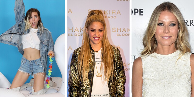 Miley Cyrus, Shakira y Gwyneth Paltrow