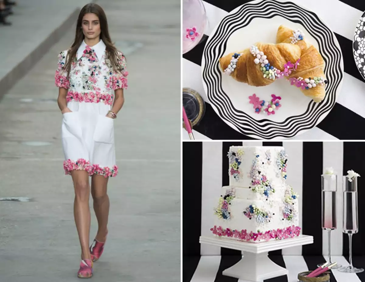 Lori se inspiró en el típico desayuno francés: "café y cigarro" para el pastel de Chanel.