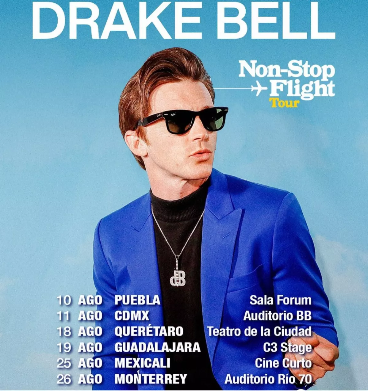 Fechas de la Gira de Drake Bell