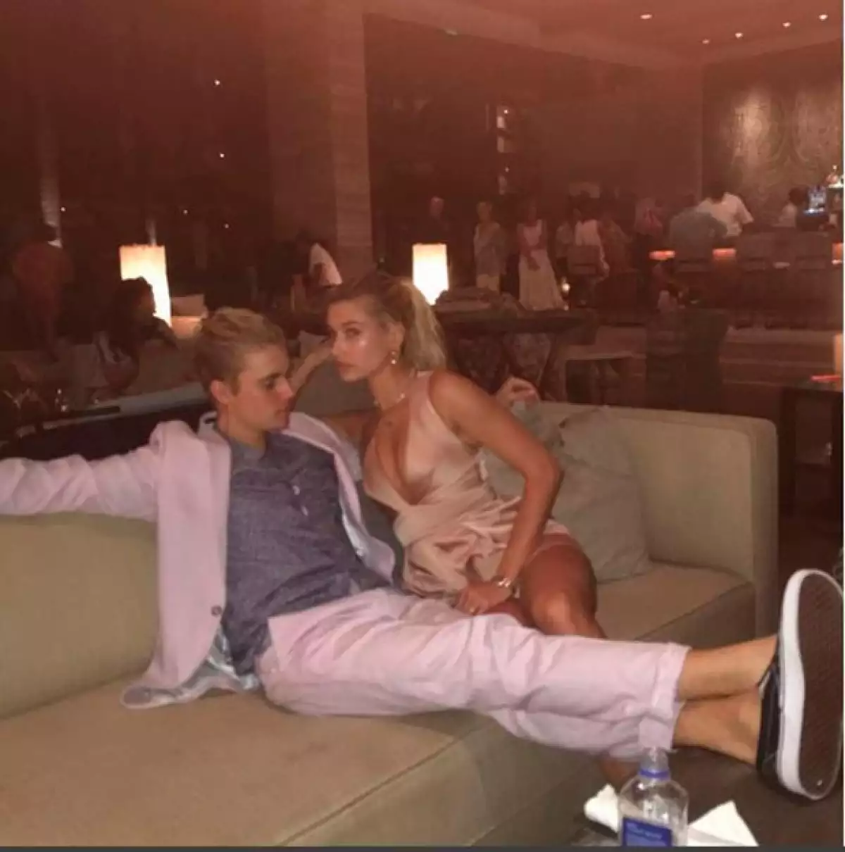 La pareja recibió unida el Año Nuevo.