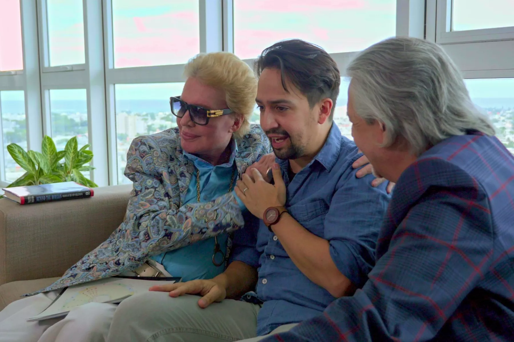Walter Mercado, Lin-Manuel y Luis A. Miranda