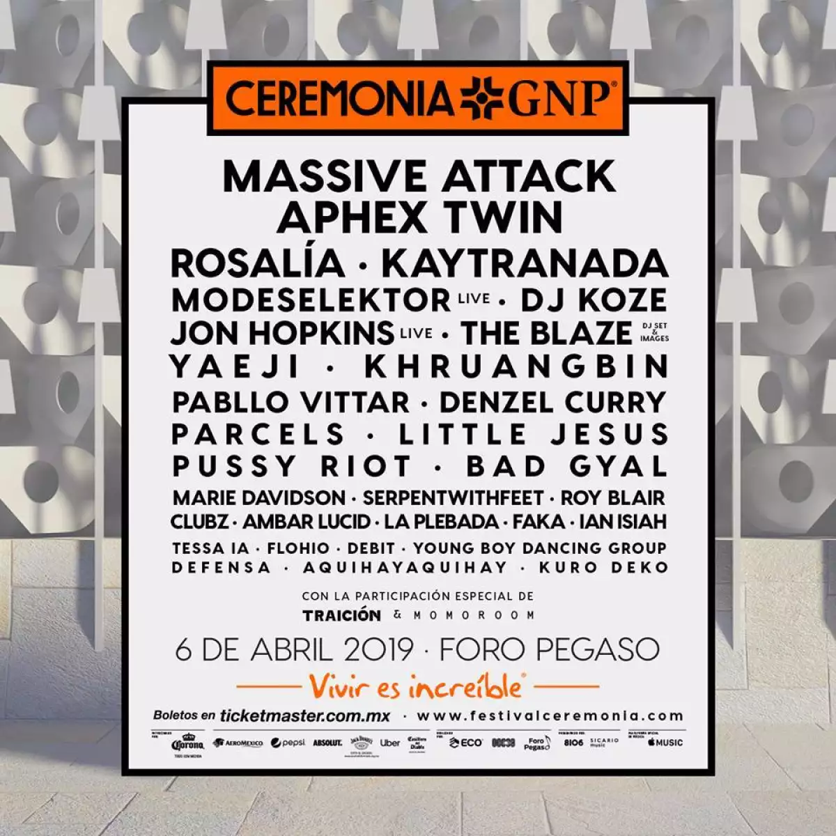 Cartel del festival Ceremonia 2019