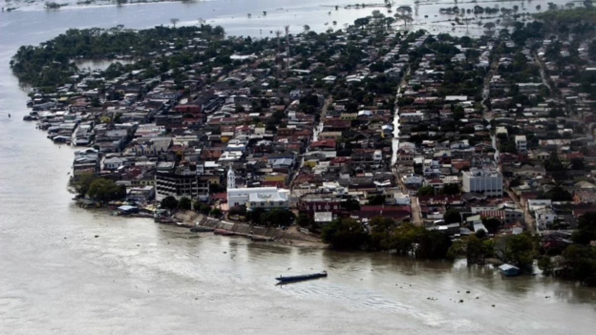 El Banco Bolivar Colombia inundaciones