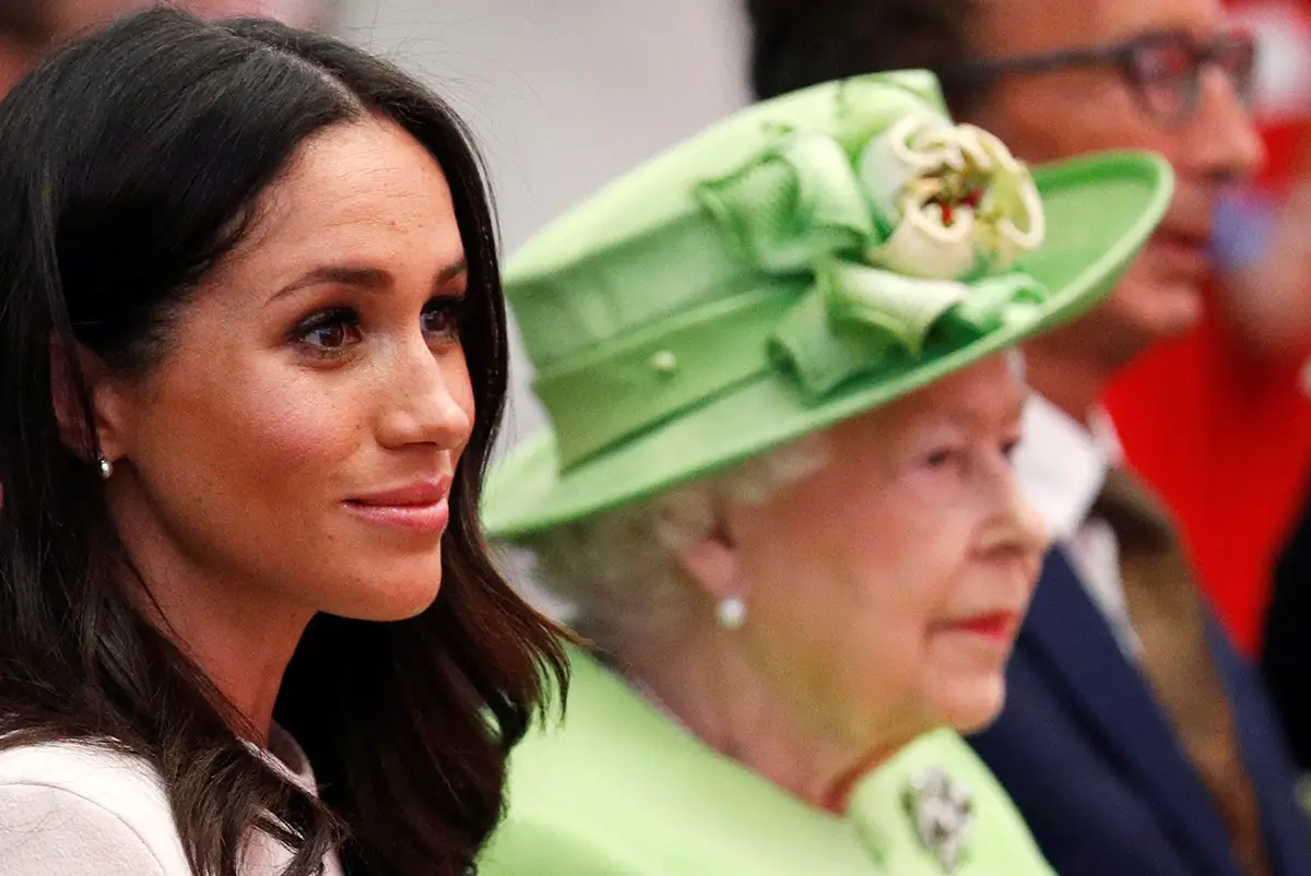 The Duchess Of Sussex Undertakes Her First Official Engagement With  Queen Elizabeth II