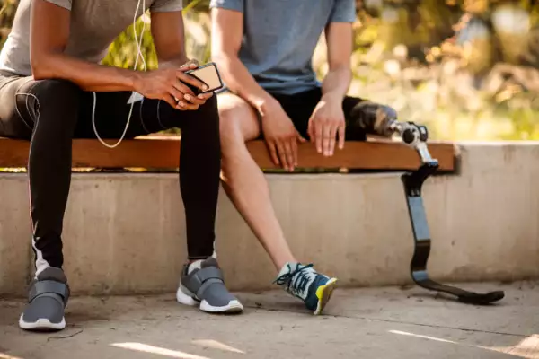 Friends resting after jogging