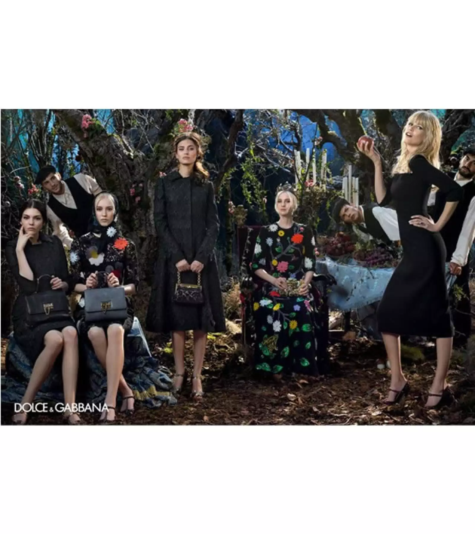 Posó para la campaña publicitaria de otoño-invierno 2014 de Dolce & Gabbana.