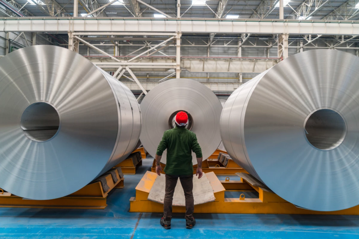 Worker standing in the factory