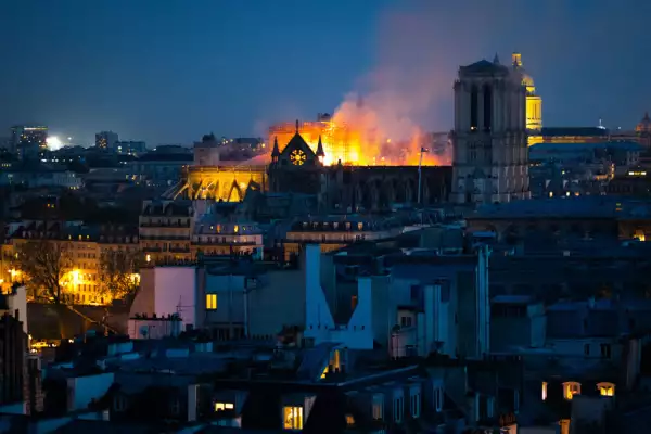 Fire Breaks Out At Iconic Notre-Dame Cathedral In Paris