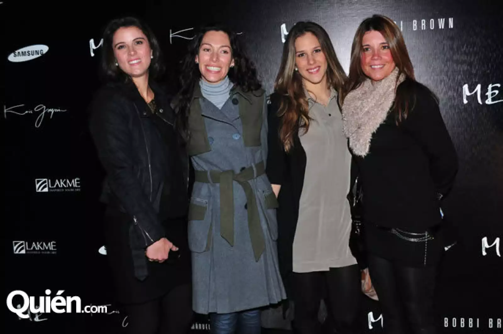 Rocío Durand,Adriana Marín,Paulina Cabeza y Lucero Lebrija